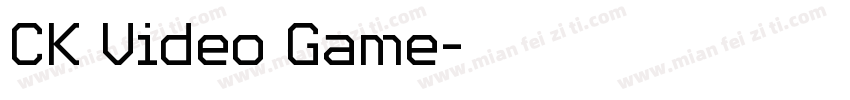 CK Video Game字体转换